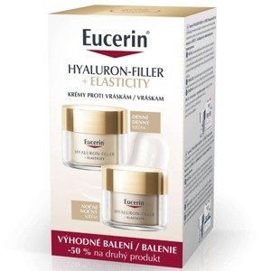 Eucerin Hyaluron-Filler + Elasticity Denní krém 50 ml + Noční krém 50 ml Promo balení 2024